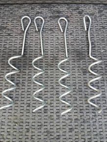 4 Stainless Steel Earth Anchor Hooks