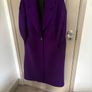 New Zara oversized wool mix coat in deep purple Image 7