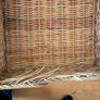 Set of rectangular wicker and rattan storage baskets Image 6