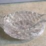 Old Small Cut Glass Greavy Dish With A Plat. Image 3