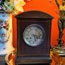 Vintage Mahogany Mantle Clock Image 10