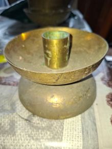 Antique Brass Church Alter Candlestick Holder, Postage Available or Collection