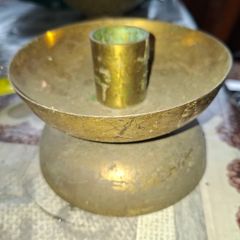Antique Brass Church Alter Candlestick Holder, Postage Available or Collection