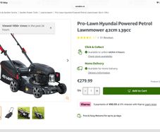 Lawn Mower Hyundai petrol -new