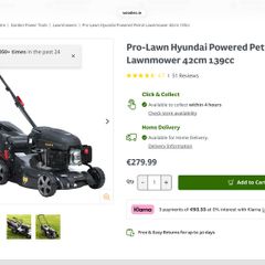 Lawn Mower Hyundai petrol -new