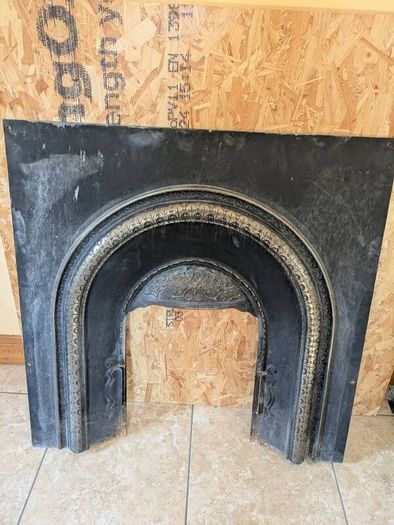Cast Iron Fireplace Insert and Grate