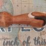 Hand-Carved Wooden Siamese Cat Figurine / Ornament Image 4