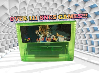 SNES Multi-Game Cartridge with over 111 Games!! Super Nintendo Classic Multicart
