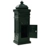 Pillar Letterbox Aluminium Vintage Style Rustproof Green Image 4