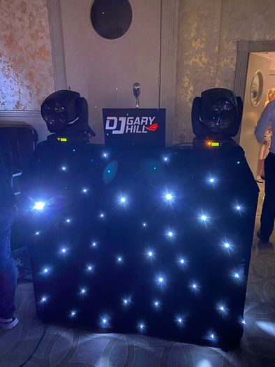 Equinox dj booth star cloth