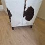 Queen Anne Leather Chair with natural cow hide Image 5