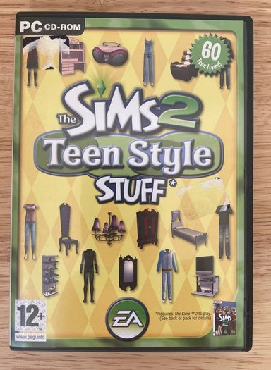 The Sims 2 Teen Style Stuff PC Cd -Rom