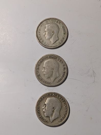 Silver Sixpences x 3 types