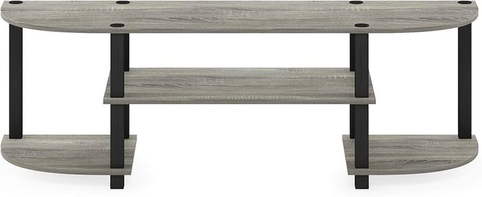 Turn-S-Tube Wide TV Entertainment Center, TV Unit, TV Stand, French Oak/Black, 120 (W) x 40 (H) x 34 (D) cm