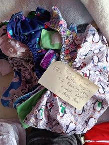Cloth nappy bundle liners, boosters and wet bags