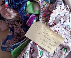 Cloth nappy bundle liners, boosters and wet bags