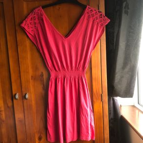 New look coral summer dress