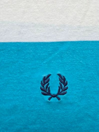 Vintage Fred Perry Striped T-Shirt Mens XL-XXL