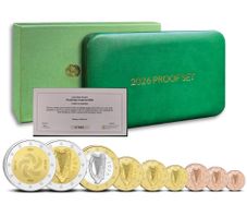 No. 2 - Ireland Euro Proof Coin Set 2026 - Coin Set (2e, 1e, 50c, 20c, 10c, 5c, 2c, 1c + 2ECC)