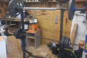 Squat rack with weights