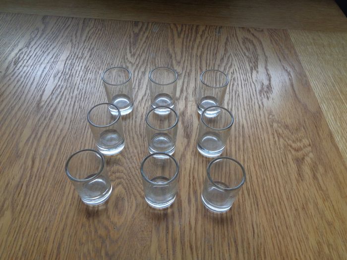 Shot Glasses x 9 for Sale