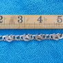 Vintage 9c 375 Yellow Gold Solid Diamond Cut Horse Shoe with Horses Head Link Bracelet 6" 9,2 grams Image 7