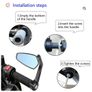 Motorbike Handlebar End Mirrors Image 2