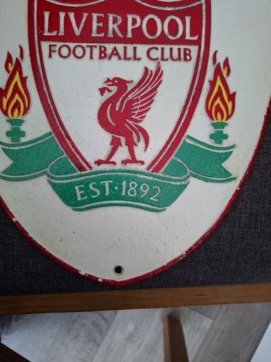 Liverpool Cast Metal hand painted shield