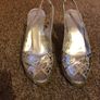 Silver Sandals Designer, Peeptoe Shoes Image 2