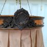 Antique Victorian/Edwardian Silk Fringe Ceiling Light Shade Image 2