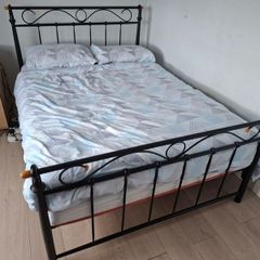 4ft 6 iron double bed