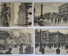4 Original 1916 Easter Rising Postcards: Sinn Fein Rebellion, Dublin (Valentine's Series)