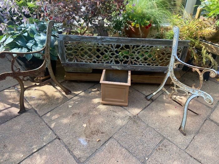Garden bench ends