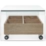 Coffee Table Clear 98x45x31 cm Tempered Glass Image 3