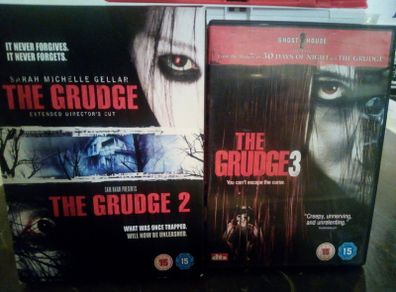 The Grudge Trilogy 1-3 Dvd Collection Supernatural Horror Movies