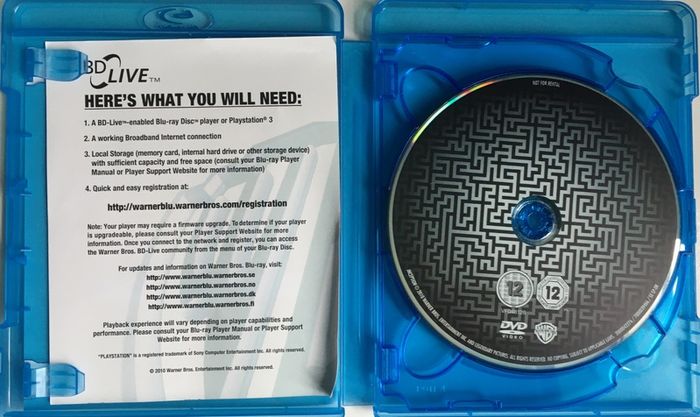 Inception (Christopher Nolan Film) [2010] Leonardo DiCaprio, Ken Watanabe, Joseph Gordon-Levitt, Marion Cotillard, Ellen Page, Tom Hardy, Cillian Murphy, Tom Berenger & Michael Caine [2xBlu-Ray Movie]