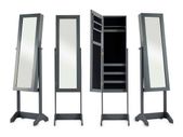 Mirror Jewellery Stand Cabinet  Grey