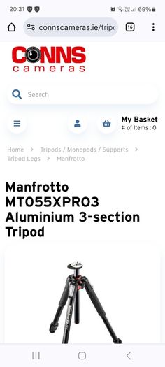 Camera Tripod Manfrotto 055