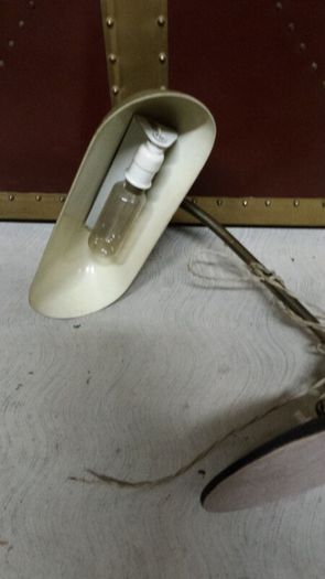 Vintage solid brass Table Desk lamp Metal top