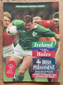 Very Rare 1994 Ireland v Wales - Five Nations Championship Programme