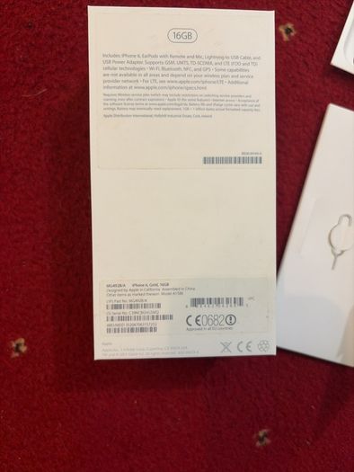 iPhone 6 16GB gold packaging (EMPTY BOX ONLY)