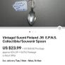Vintage silver plated Finland/ Suomi spoon Image 5