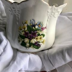 Beautiful English fine bone china plant pot