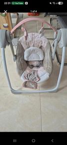 Portable Baby Swing & Rocker - 6 Swing Speeds, 3 Timer Settings