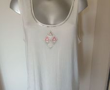 Via Veneto cream detailed top size UK18/20 EU46/48 Postage included