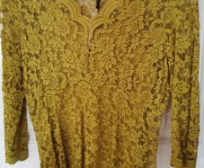 NEW - Gallery olive lace top UK 8