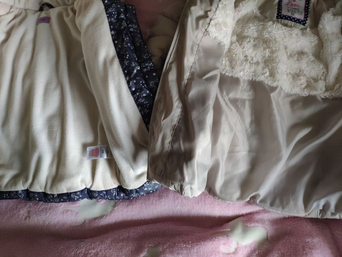 Girls winter beige coat warm padded 4