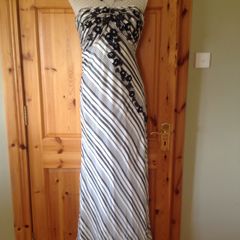 Stunning Black & White Maxi Dress
