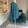 Ladies Long-sleeved Green, Blue & Black Blouse from Gallery. Size: UK 8 / EU 36 Image 8