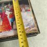 Vintage 1991 Fedoskino Russian Lacquer Box Peasant Lovers Scene. Image 3
